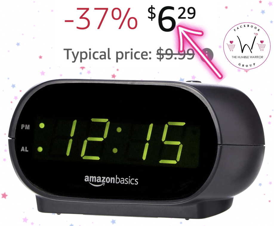 Amazon Basics LED Alarm Clock!
